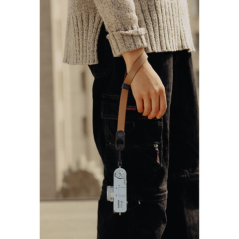 Cuff Leather Camera Wrist Strap (Tan) Image 1