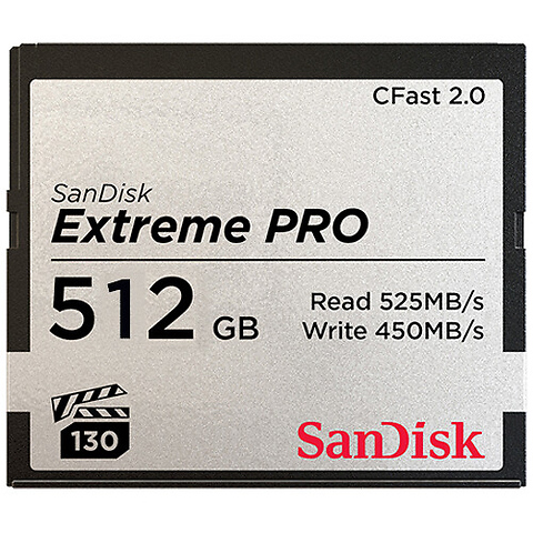 512GB Extreme PRO CFast 2.0 Memory Card Image 0
