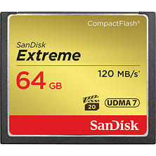 64GB Extreme CompactFlash Memory Card Image 0