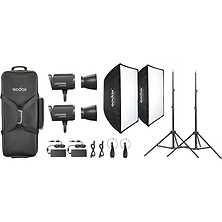 Litemons LA300R RGB LED Monolight (2-Light Kit, Black) Image 0