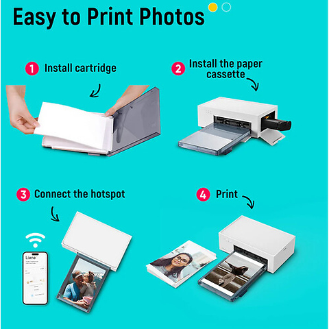 Amber M200 Instant Photo Printer with Rechargeable Battery (20 Photo Papers + 1 Cartridge) Image 8