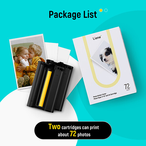 PixCut S1 Photo Paper with 2 Ink Cartridges (4 x 6 in., 72 Sheets) Image 5
