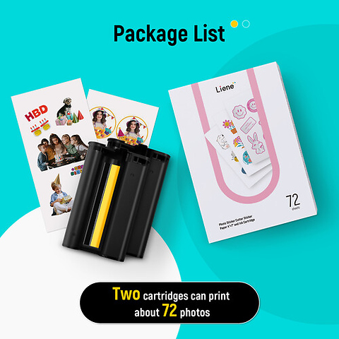 PixCut S1 Sticker Paper with 2 Ink Cartridges (4 x 7 in., 72 Sheets) Image 7