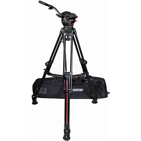 Focus 10 Fluid Head Kit with 2-Stage Carbon Fiber SmartStop SDS Tripod (100mm) Image 0
