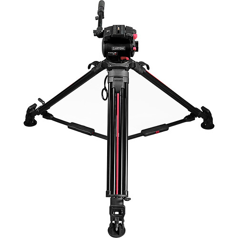 Focus 10 Fluid Head Kit with 2-Stage Carbon Fiber SmartStop SDS Tripod (100mm) Image 5
