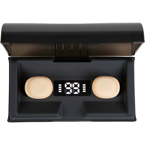 Pair of Microsone Bluetooth IFB Earbuds with Charging Case (Light Skin Tone) Image 1