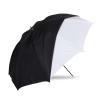 45 In. Optical White Satin with Removable Black Cover Umbrella Thumbnail 0