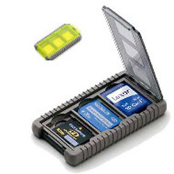 Card Safe Mini, Neon, for Three Mini Memory Cards Image 0