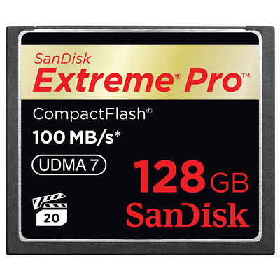 128GB Extreme Pro 100MB CompactFlash Card Image 0