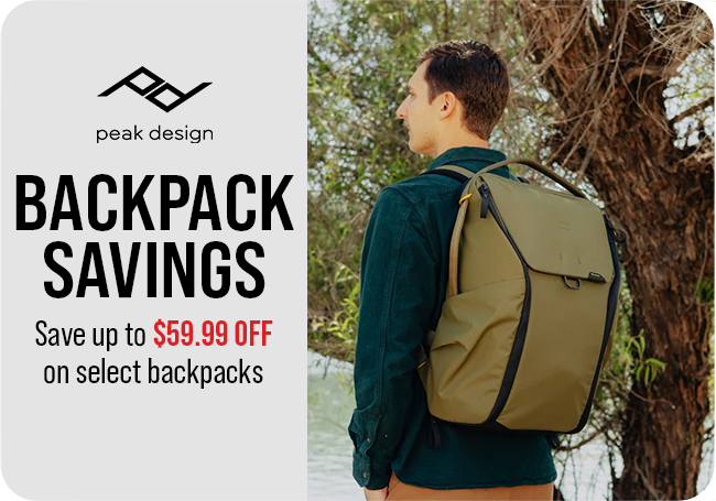 Peak Design Backpack Savings