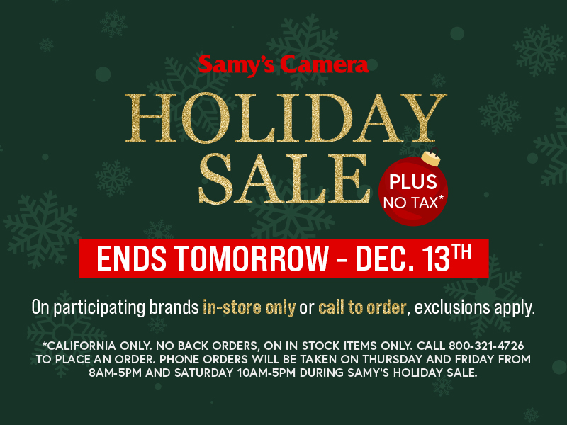 Holiday Sale Ends tomorrow