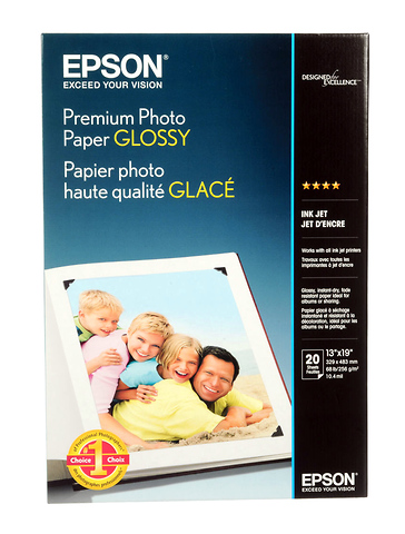 Premium Photo Paper Glossy, 13 x 19in. - 20 sheets Image 0