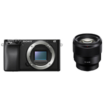 Alpha a6100 Mirrorless Digital Camera Body (Black) with FE 85mm f/1.8 Lens Image 0