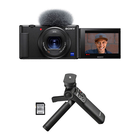 ZV-1 Digital Camera (Black) with Sony Vloggers Accessory Kit (ACC-VC1) Image 0