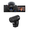 ZV-1 Digital Camera (Black) with Sony Vlogging Microphone (ECM-G1) Thumbnail 0