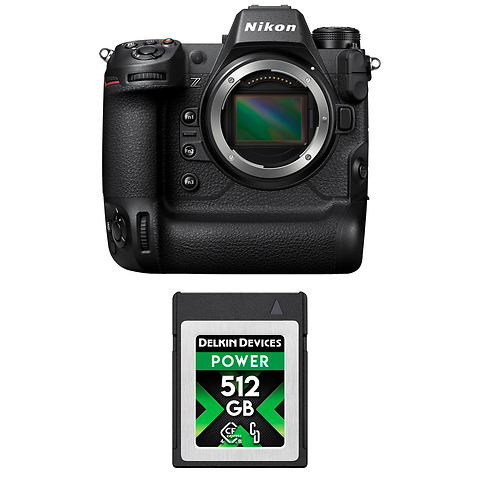 Z 9 Mirrorless Digital Camera Body with 512GB POWER 4.0 CFexpress Type B Memory Card Image 0