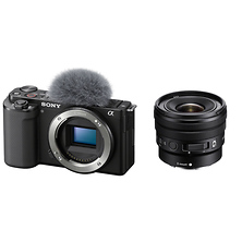 Alpha ZV-E10 Mirrorless Digital Camera Body (Black) with Sony E 10-20mm f/4 PZ G Lens Image 0