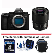Lumix DC-S5 II Mirrorless Digital Camera Body (Black) with Lumix S 50mm f/1.8 Lens Image 0