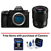 Lumix DC-S5 II Mirrorless Digital Camera Body (Black) with Lumix S 50mm f/1.8 Lens Thumbnail 0