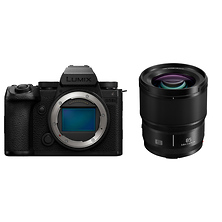 Lumix DC-S5 IIX Mirrorless Digital Camera Body (Black) and Lumix S 85mm f/1.8 Lens Image 0