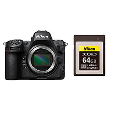 Z8 Mirrorless Digital Camera Body with Nikon 64GB XQD Memory Card Image 0