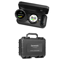 Blink Me U2 2-Person Clip-On Wireless Microphone System with Touchscreens & Recording with SR-C8 Watertight Dustproof Carry-On Case Image 0