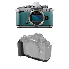 Z f Mirrorless Digital Camera Body (Silver & Teal Blue) with SmallRig L-Shape Handle Image 0