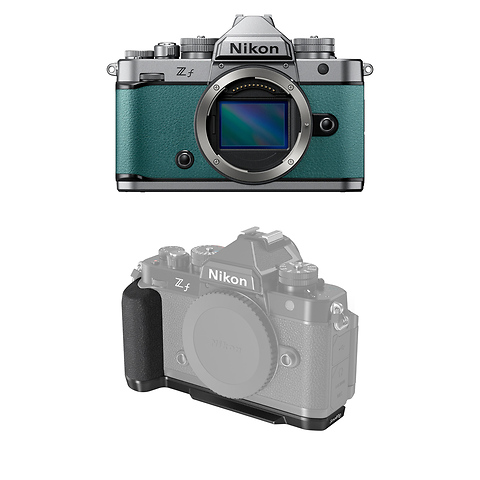 Z f Mirrorless Digital Camera Body (Silver & Teal Blue) with SmallRig L-Shape Handle Image 0
