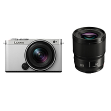 Lumix DC-S9 Mirrorless Digital Camera with 18-40mm Lens (White/Silver) and Lumix S 50mm f/1.8 Lens Image 0