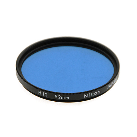 52mm B12 80B Color Conversion Glass Filter Image 0