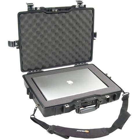 1495 Laptop Computer Case with Foam (Black) Image 1
