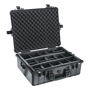 1600B Watertight King Hard Case with Padded Dividers - Black