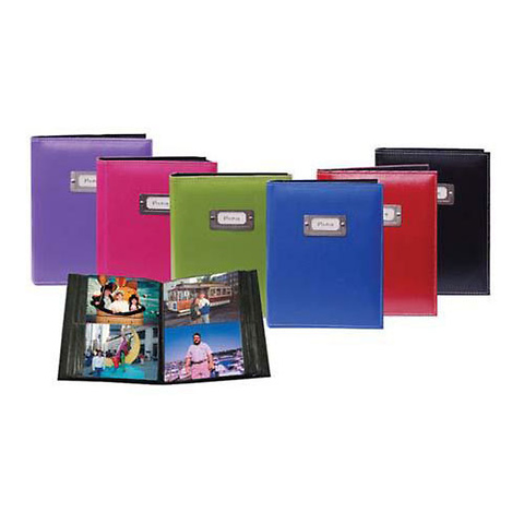 Carde Sewn Album - Holds 208 4x6 In. Photos 2-Up Style (Assorted Colors) Image 0