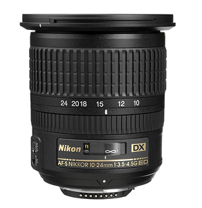 AF-S 10-24mm f/3.5-4.5G ED DX Zoom-Nikkor Lens (Open Box)