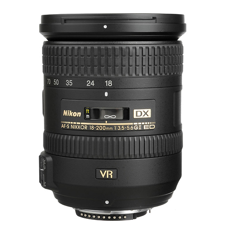 AF-S DX Nikkor 18-200mm f/3.5-5.6G ED VR II Zoom Lens Image 0