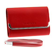 Slim Horizontal Leather Case (Red) Image 0