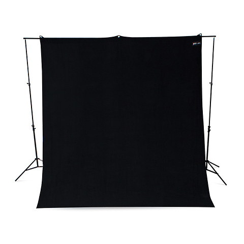 9 x 10 ft. Wrinkle-Resistant Cotton Backdrop (Rich Black) Image 0