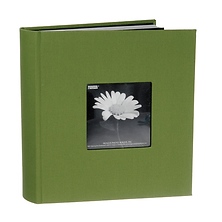 4 x 6 Natural Colors Fabric Green Photo Album Image 0