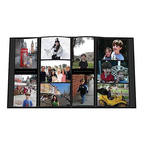 4 x 6 Collage Black Embossed Family Photo Album Image 1