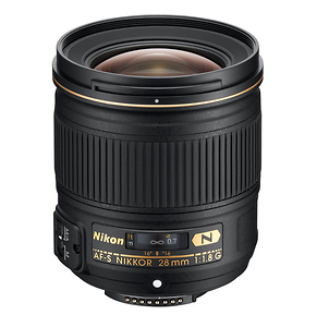 AF-S Nikkor 28mm f/1.8G Lens (Open Box)