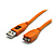 15 Ft TetherPro USB 3.0 Male A to Micro-B Cable (Hi-Visibility Orange)