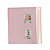 L2 Bambino Style Bound Album, Stitched Cloth Cover with Window, Holds 200 4x6 In. Photographs 2-up Pink