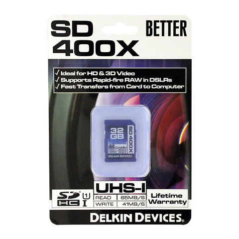 32GB 400X UHS-I SDHC Memory Card Image 3