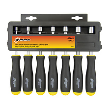 Set of 7 Hollow Shaft SAE Nutdrivers (Inch) Image 0