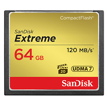64GB Extreme Compact Flash Card (120MB/s) Image 0