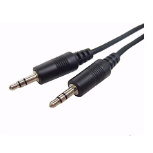 Stereo Mini Cable With 3.5mm Plugs Each End 12 ft. Long Image 0