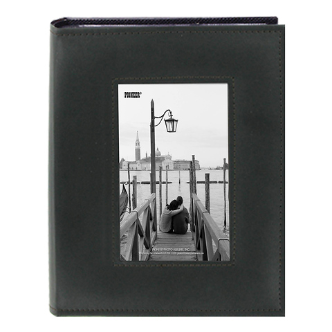 4X6-200 Sewn Frame Photo Album Cutout (Black) Image 0