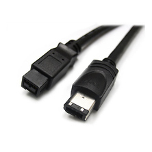IEEE-1394 Fire Wire 9 pin Male to 6 pin Male (15 ft.) Image 0