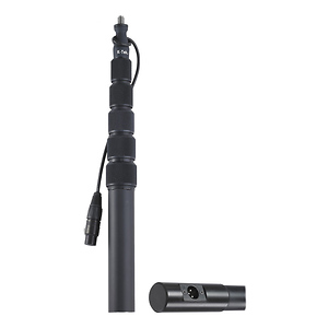 KE79CCR Traveler Aluminum Boompole with Internal Coiled XLR Cable (Right Angled)