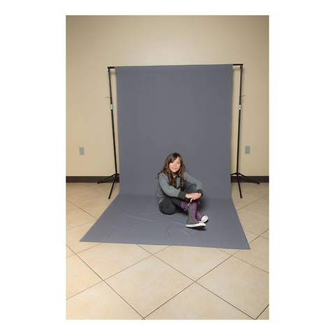 5X9 Ft. Wrinkle-Resistant Poly Background (Gray) Image 2
